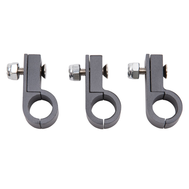 Russell Line Clamp For -6 Tubing Black Anodize (4 Pack) - Russell - part 654253 - TLNS Motorsports
