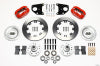 Wilwood Forged Dynalite Front Kit 12.19in Red 62-72 CDP B & E Body-Drum - Wilwood - part 140-9828-R - TLNS Motorsports
