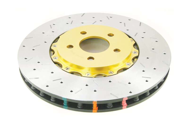 DBA 05-10 Mustang GT V8 Shelby Edition Front Drilled & Slotted 5000 Series 2 Piece Rotor Assembled w - DBA - part DBA52124GLDXS - TLNS Motorsports
