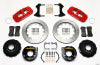 Wilwood AERO4 Rear P-Brake Kit 14.00in Red Small Ford 2.66in Offset - Wilwood - part 140-10946-R - TLNS Motorsports