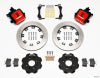 Wilwood Combination Parking Brake Rear Kit 12.19in Red Civic / Integra Disc 2.39 Hub Offset - Wilwood - part 140-10207-R - TLNS Motorsports