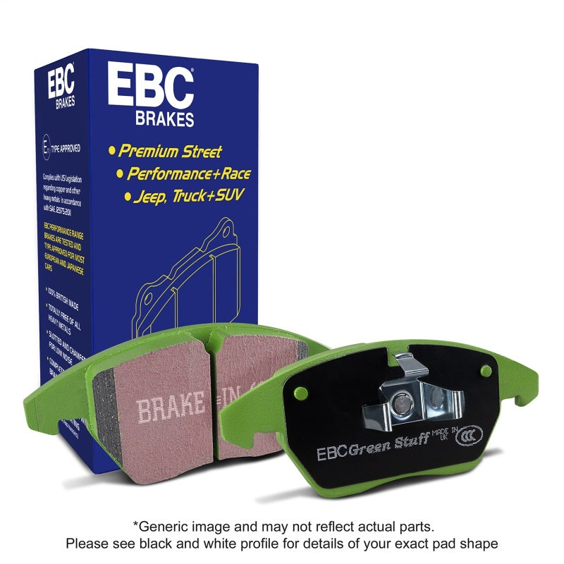 EBC 2016+ Toyota Yaris iA Greenstuff Front Brake Pads - part DP22275 - TLNS Motorsports