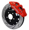 Wilwood AERO6 Front Hat Kit 14.00 Drilled Red 2016-Up Camaro w/Lines - Wilwood - part 140-14288-DR - TLNS Motorsports