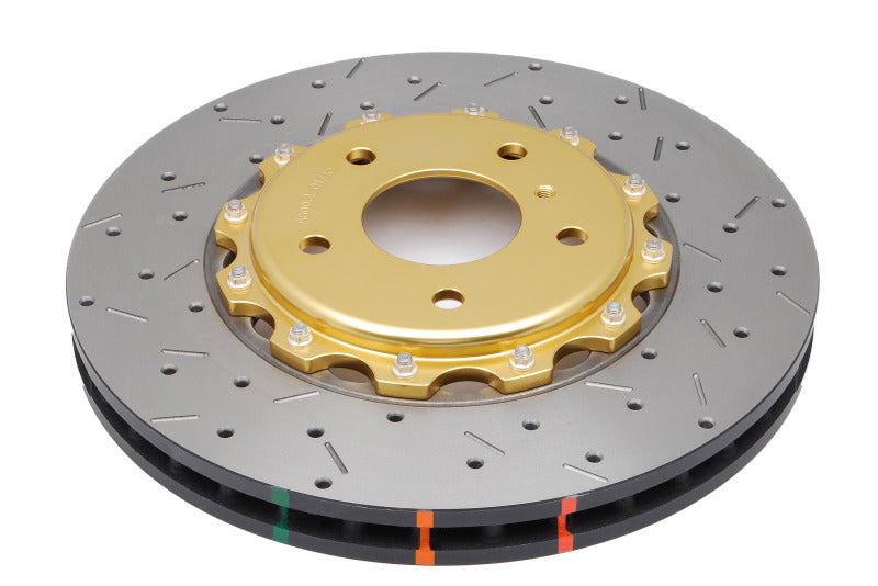 DBA 03-07 350Z / 03-04 G35 w/ Brembo Front Drilled & Slotted 5000 Series 2 Piece Rotor Assembled w/ - DBA - part DBA5600GLDXS - TLNS Motorsports