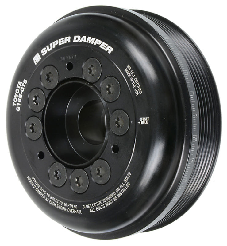 ATI Damper - 5.885in - Aluminum - Toyota G16E-GTS - 3-Ring - ATI - part ATI917381 - TLNS Motorsports