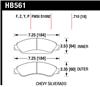 Hawk 07-08 Escalade 6.2 / 07-08 Avalanche Super Duty Front Brake Pads - Hawk Performance - part HB561P.710 - TLNS Motorsports