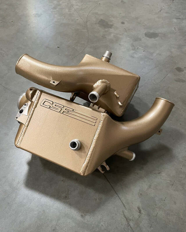 CSF 16-21 BMW M5 (F90) / 17-21 BMW M8 (F91/F92/F93) Twin Charge-Air-Cooler Set - Bismark Gold - CSF - part 8178BG - TLNS Motorsports