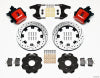 Wilwood Combination Parking Brake Rear Kit 12.19in Drilled Red Civic / Integra Drum 2.46 Hub Offset - Wilwood - part 140-10209-DR - TLNS Motorsports