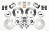 Wilwood Forged Dynalite Front Kit 11.00in Polished 37-48 Ford Psgr. 360 Plate Mount - Wilwood - part 140-11014-P - TLNS Motorsports