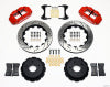 Wilwood Narrow Superlite 4R Rear Kit 14.00in Drill Red 65-82 Corvette C2/C3 - Wilwood - part 140-10472-DR - TLNS Motorsports