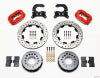 Wilwood Forged Dynalite P/S Rear Kit Drilled Red Chev 12 Bolt w C-Clips - Wilwood - part 140-2112-DR - TLNS Motorsports