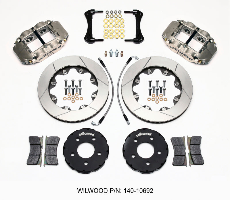 Wilwood Forged Superlite 4R ST BB Front Kit Road Race 94-04 Mustang - part 140-10692 - TLNS Motorsports