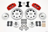 Wilwood Dynapro 6 Front Hub Kit 12.19in Drilled Red 74-80 Pinto/Mustang II Disc Spindle only - Wilwood - part 140-10742-DR - TLNS Motorsports