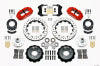 Wilwood Narrow Superlite 6R Front Hub Kit 12.88in Drill Red 1965-1969 Mustang Drum Spindle - Wilwood - part 140-12637-DR - TLNS Motorsports