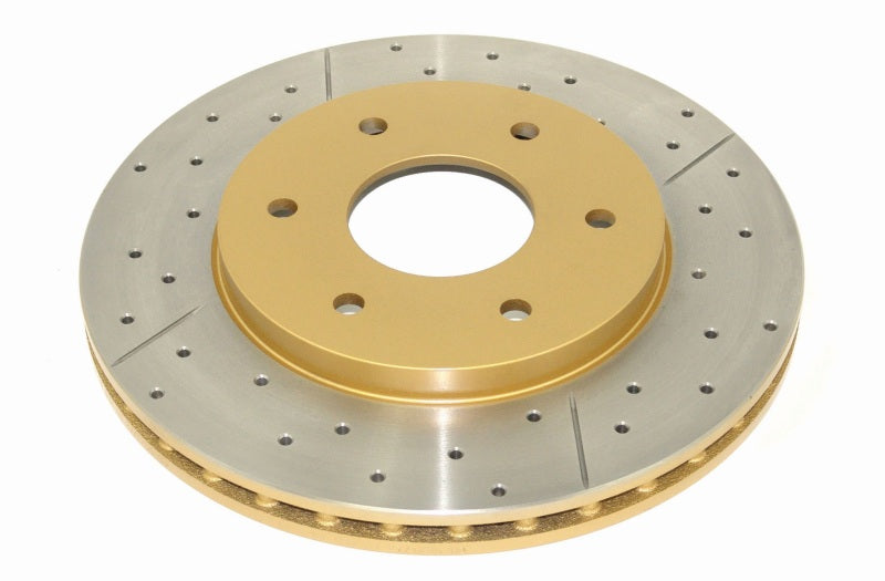 DBA 04-07 Infiniti QX56 Front Street Series Drilled & Slotted Rotor w/Gold Hat - DBA - part DBA2306X - TLNS Motorsports