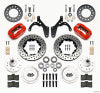 Wilwood Forged Dynalite Front Kit 11.00in Drill-Red 59-64 Chevy Impala / 63-64 Corvette - Wilwood - part 140-12458-DR - TLNS Motorsports