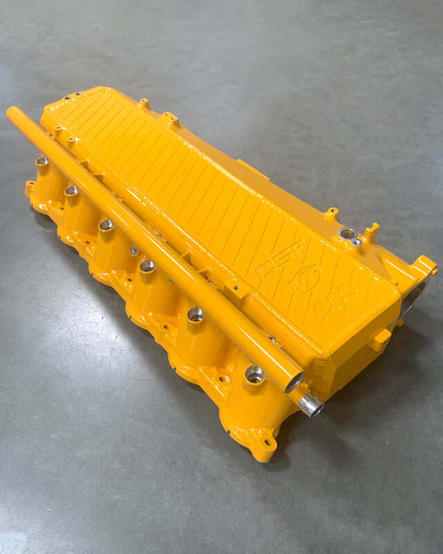 CSF Toyota A90/A91 Supra/ BMW G-Series B58 Charge-Air Cooler Manifold - Nitro Yellow - CSF - part 8200NY - TLNS Motorsports