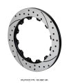 Wilwood Rotor-SRP48 Iron-RH-BLK-Drill 12.88 x .810 - 12 on 8.75in - Wilwood - part 160-9961-BK - TLNS Motorsports