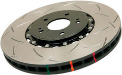 DBA 05-10 Ford Mustang GT / 11-13 V6 Front Slotted 5000 Series 2 Piece Rotor Assembled w/ Black Hat - part DBA52113BLKS - TLNS Motorsports