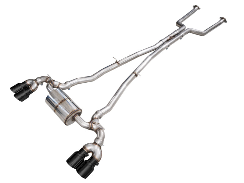 AWE Tuning BMW G90/G99 M5 Touring Edition Cat-Back Exhaust - Diamond Black Tips - AWE Tuning - part 3015-43790 - TLNS Motorsports