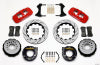 Wilwood AERO4 Rear P-Brake Kit 14.00in Drilled Red Chevy C-10 2.42 Offset 5-lug - Wilwood - part 140-10941-DR - TLNS Motorsports