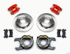 Wilwood D154 P/S Park Brake Kit Red Chevy C-10 2.42 Offset 5-lug - Wilwood - part 140-12569-R - TLNS Motorsports