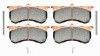 Wilwood Pad Set Metallic 9115 w/ Pins & Clips GNX4 - Wilwood - part 150-10479-PS - TLNS Motorsports