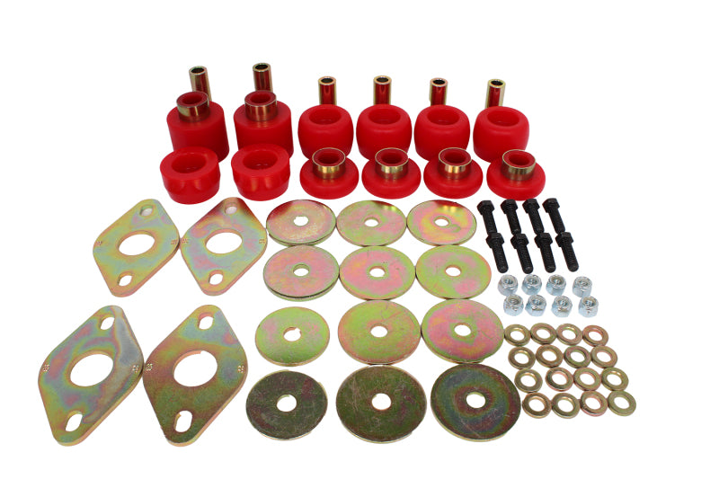 Energy Suspension 04-15 Nissan Titan King Cab Body Mount Set - Red - Energy Suspension - part 7.4105R - TLNS Motorsports