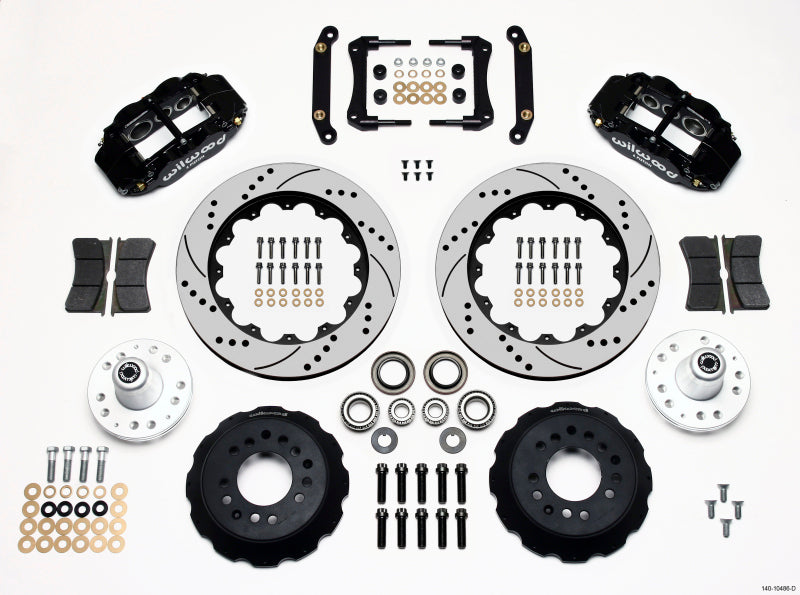 Wilwood Narrow Superlite 6R Front Hub Kit 14.00in Drilled 70-78 Camaro - part 140-10486-D - TLNS Motorsports