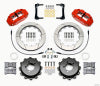 Wilwood Narrow Superlite 4R Rear Kit 12.88in Red 2008-2012 Subaru WRX w/Lines - Wilwood - part 140-12877-R - TLNS Motorsports