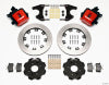 Wilwood Combination Parking Brake Rear Kit 12.19in Red Civic / Integra Drum 2.46 Hub Offset - Wilwood - part 140-10209-R - TLNS Motorsports