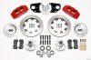 Wilwood Dynapro 6 Front Hub Kit 12.19in Red 62-72 CDP B & E Body-Drum - Wilwood - part 140-10740-R - TLNS Motorsports