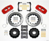 Wilwood AERO4 Rear Kit 14.25in Drilled Red 2014-Up Corvette C7 w/Lines - Wilwood - part 140-13698-DR - TLNS Motorsports