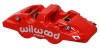 Wilwood Caliper-Aero4-R/H - Red 1.88/1.62in Pistons 1.25in Disc - Wilwood - part 120-13285-RD - TLNS Motorsports