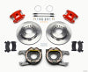 Wilwood D154 P/S Park Brake Kit Red Jeep Dana 35 2.56 Off 5-lug w/ lines - Wilwood - part 140-12567-R - TLNS Motorsports