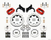 Wilwood Forged Dynalite Front Kit 12.19in Drilled Red 65-68 Chevy Impala -Drum Spindle - Wilwood - part 140-12022-DR - TLNS Motorsports