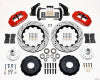 Wilwood Narrow Superlite 6R Front Hub Kit 14.00in Drill Red Large GM 57-70 Drop Spindle - Wilwood - part 140-10284-DR - TLNS Motorsports