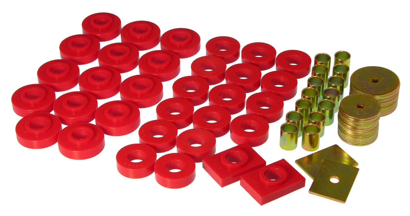 Prothane 55-57 Chevy Full 2dr Hardtop Body Mount - Red - part 7-131 - TLNS Motorsports