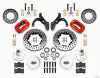 Wilwood Forged Dynalite Front Kit 11.00in Drill-Red 65-68 Chevy Impala -Drum Spindle - Wilwood - part 140-12021-DR - TLNS Motorsports
