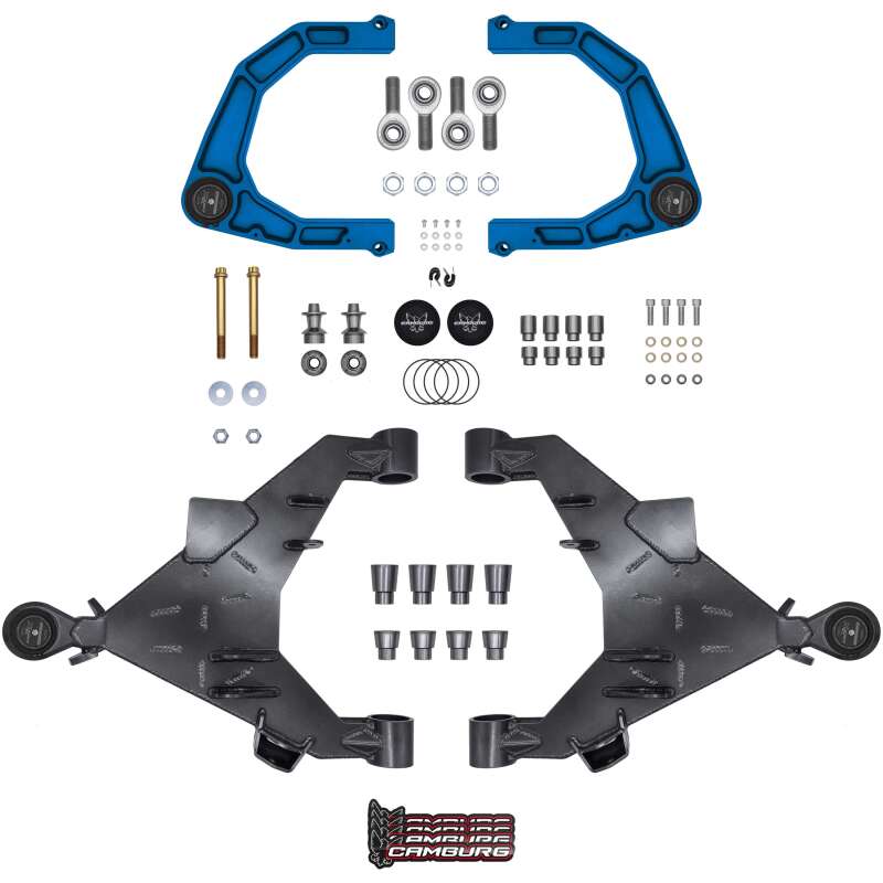 Camburg 22-25 Toyota Tundra 2WD/4WD Blue KINETIK Uniball Trail Series Long Travel Kit w/ Billet UCA - Camburg - part CAM-310217-K-BLU - TLNS Motorsports