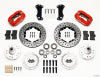 Wilwood Forged Dynalite Front Kit 11.00in Drill-Red Heidts Tri -5 2 inch Drop Spindle - Wilwood - part 140-12305-DR - TLNS Motorsports
