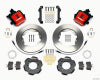 Wilwood Combination Parking Brake Rear Kit 11.00in Red 2012 Fiat 500 w/ Lines - Wilwood - part 140-12768-R - TLNS Motorsports