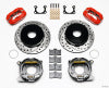 Wilwood Forged Dynalite P/S Park Brake Kit Drilled Red Big Ford 2.36in Offset Currie Blank - Wilwood - part 140-7142-DR - TLNS Motorsports