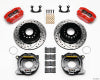 Wilwood Dynapro Dust-Boot P/S Park Brake Kit Drilled Red Small Ford 2.50in Offset - Wilwood - part 140-13206-DR - TLNS Motorsports