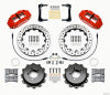 Wilwood Narrow Superlite 4R Rear Kit 12.88in Drilled Red 2008-2012 Subaru WRX w/Lines - Wilwood - part 140-12877-DR - TLNS Motorsports