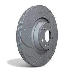 EBC 15-17 Ford Mustang EcoBoost GD Sport Slotted and Dimpled Rear Rotors - part GD7695 - TLNS Motorsports