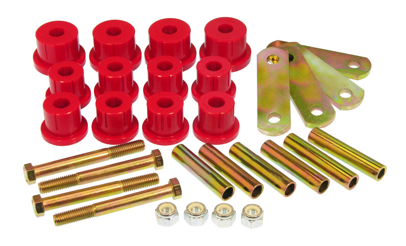 Prothane 67-69 Chevy Camaro HD Spring & Shackles Bushings - Red - Prothane