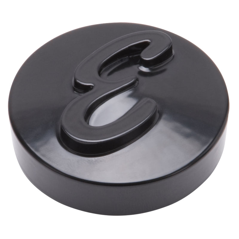 Edelbrock E Logo Black Anodized Nut for Pro-Flo Universal 14in Round Air Cleaners - Edelbrock - part 4270 - TLNS Motorsports