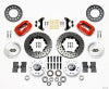 Wilwood Forged Dynalite Front Kit 11.00in Drill-Red 49-54 Chevy / 53-62 Corvette - Wilwood - part 140-11811-DR - TLNS Motorsports