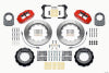 Wilwood Narrow Superlite 4R Front Hat Kit 14.00in Red 66-75 Ford Bronco Dana 30/44 w/Lines - Wilwood - part 140-13329-R - TLNS Motorsports